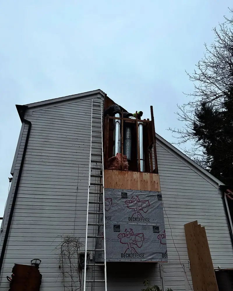 Roof vent and sheathing work by All City Exteriors LLC
