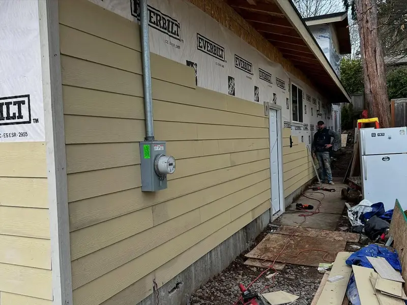 Siding installation work by All City Exteriors LLC