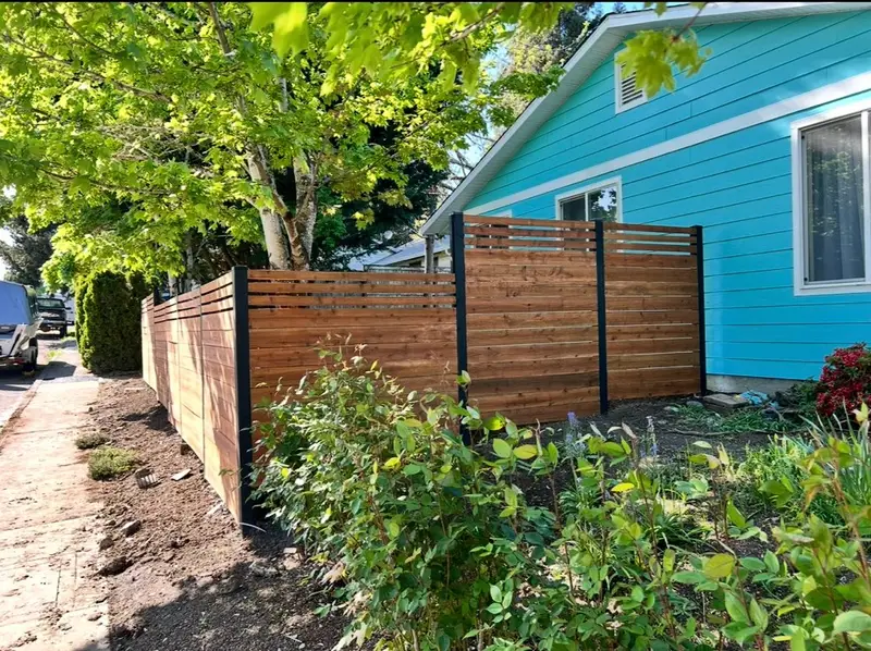 Wood fence installation by All City Exteriors LLC
