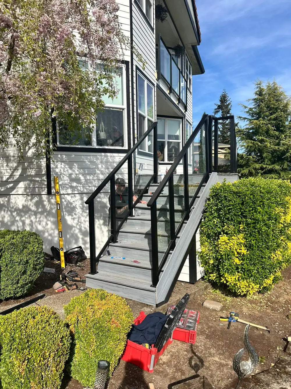 All City Exteriors LLC crew working on a home near Portland, OR